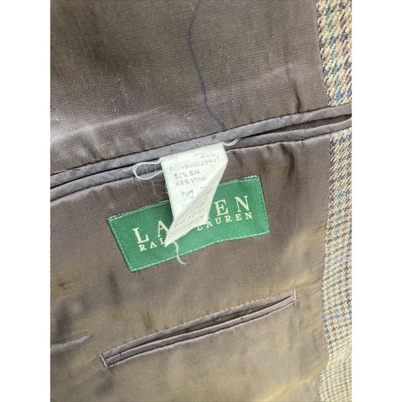 Mens Ralph Lauren Blazer Sport Coat Sport Jacket Wool 46L Men Button Coats Suits - Picture 9 of 15